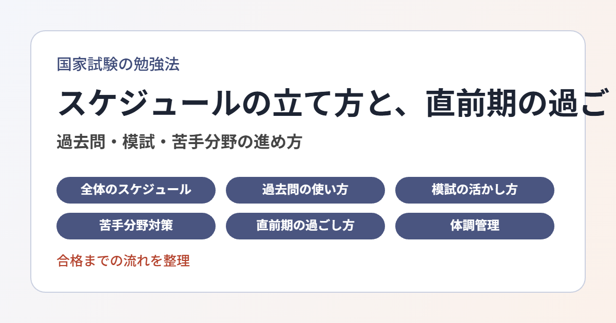 理学療法士国家試験の勉強法