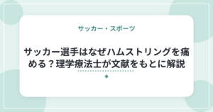 サッカー選手はなぜハムストリングを痛める?理学療法士が文献をもとに解説